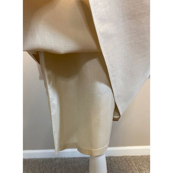 Banana Republic Skirt Set Women S/6 Beige Wool Blend Career Minimalist Lagenlook - Picture 11 of 16